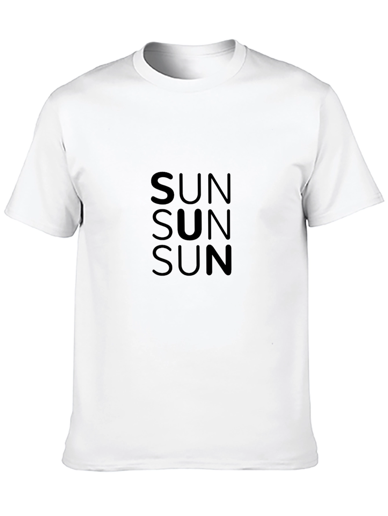 Black SUN Graphic Tee - Stylish Casual Wear