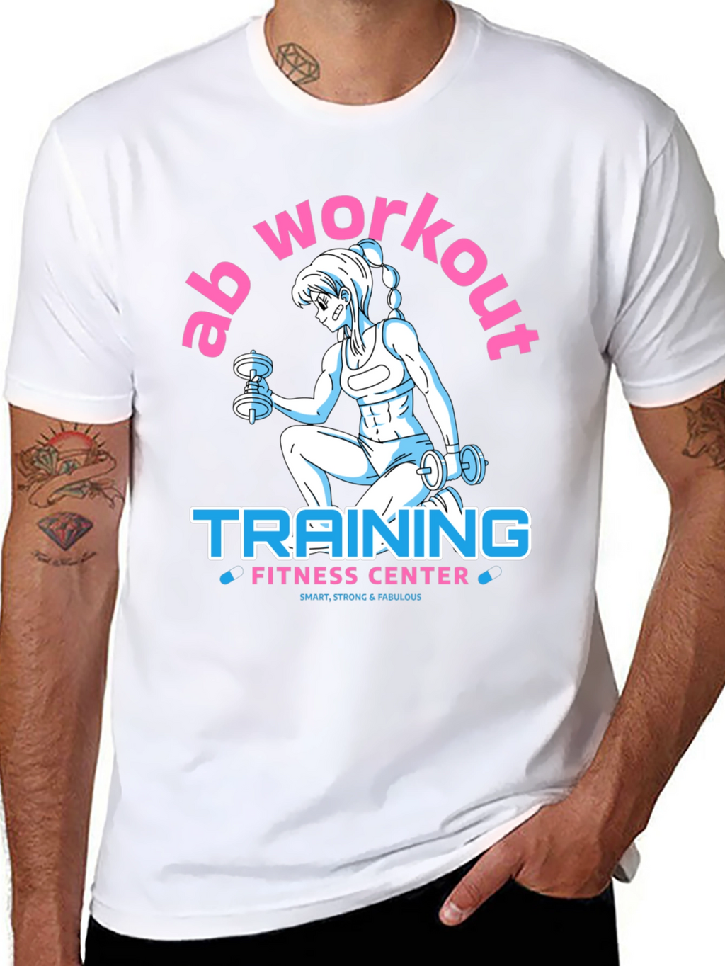 Ab Workout Training Fitness Center T-Shirt