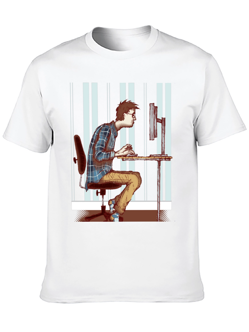 Black T-Shirt with Funny Programmer Graphic