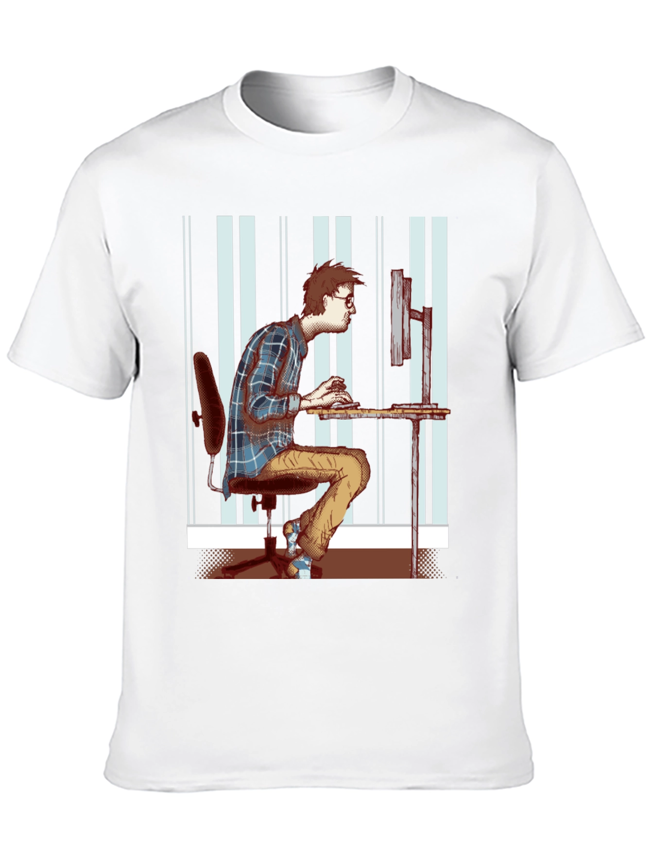 Black T-Shirt with Funny Programmer Graphic