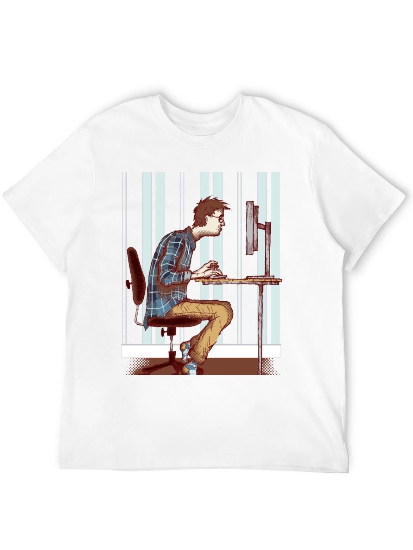 Black T-Shirt with Funny Programmer Graphic