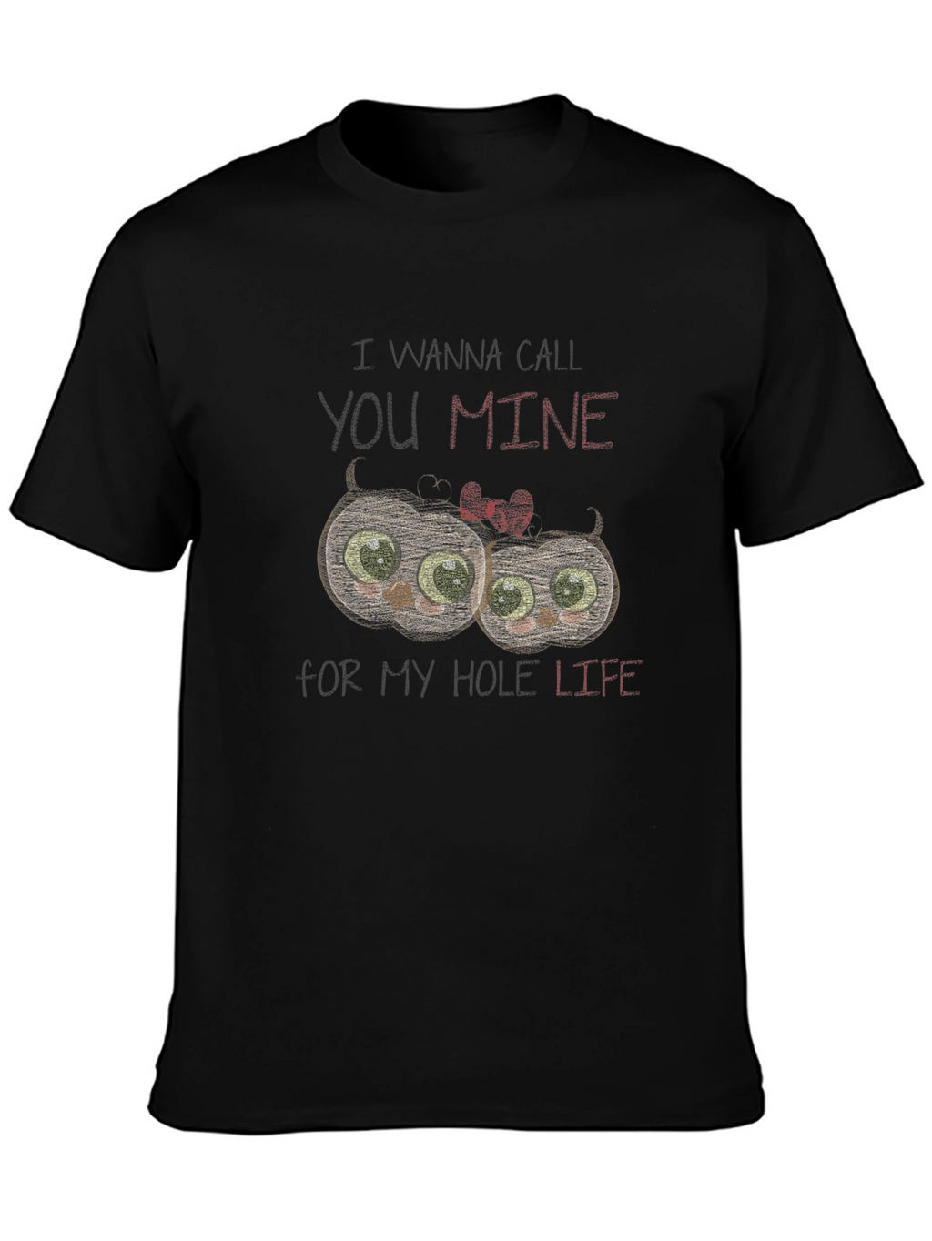I Wanna Call You Mine Owl Graphic T-Shirt