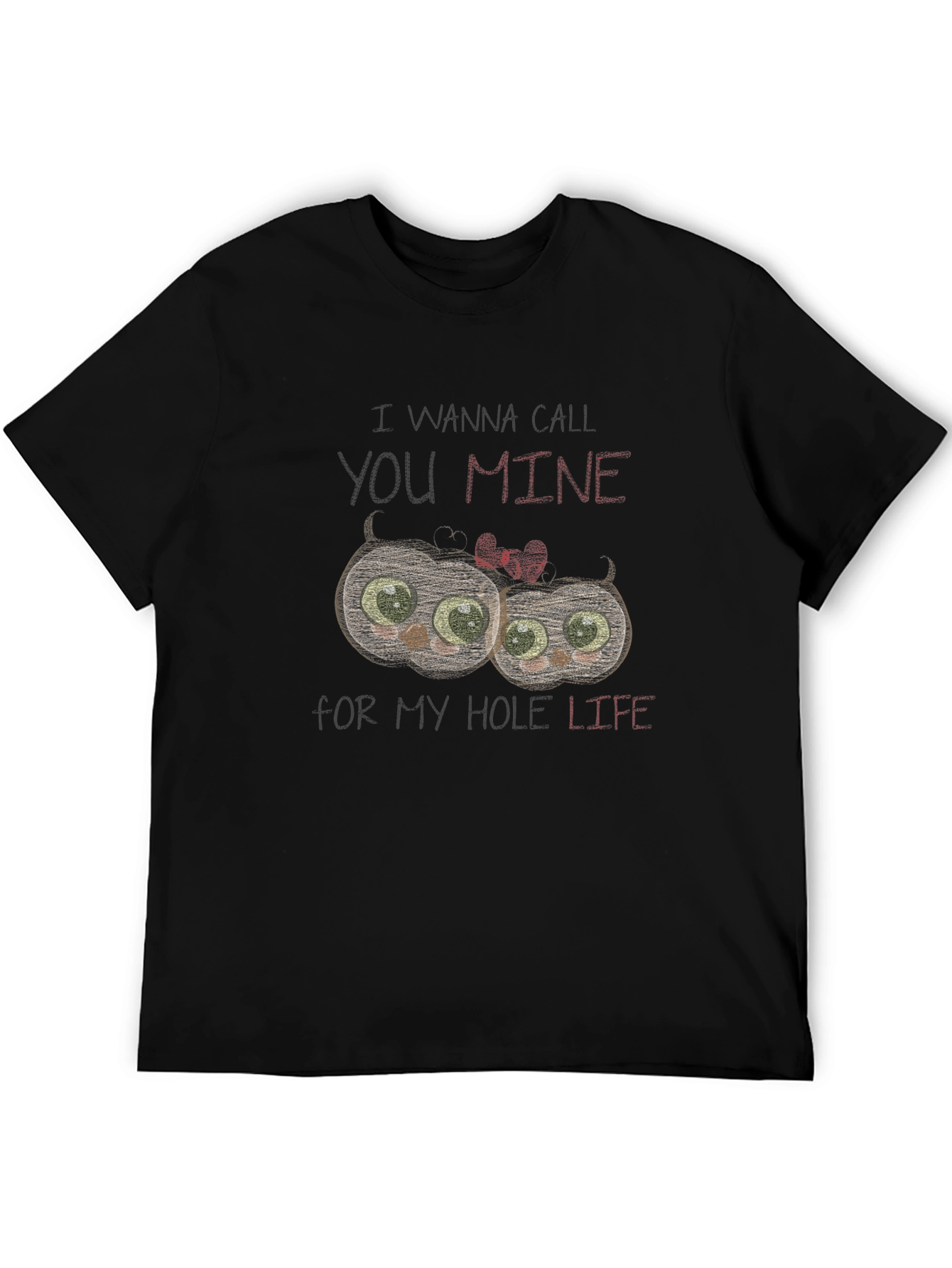 I Wanna Call You Mine Owl Graphic T-Shirt