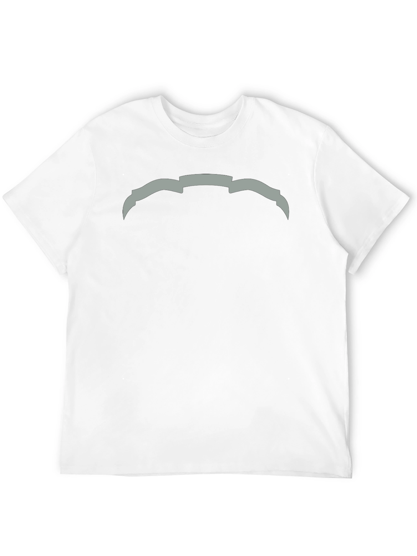 Modern Graphic Tee - Abstract Design Black Cotton Casual