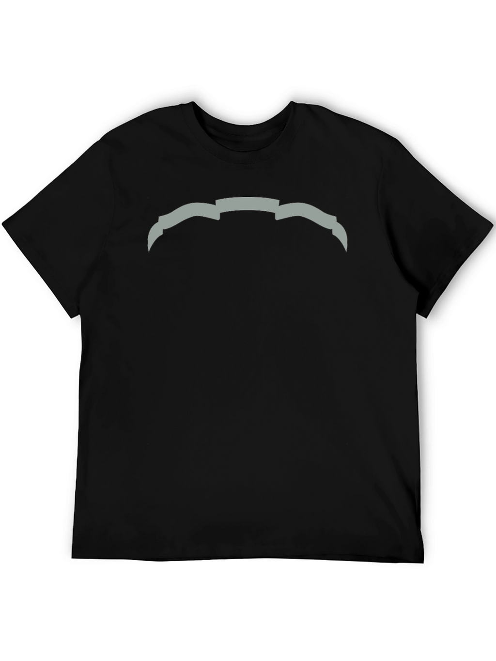 Modern Graphic Tee - Abstract Design Black Cotton Casual