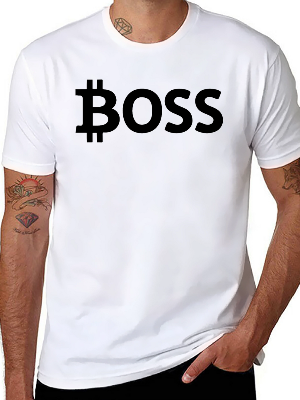 Bitcoin Boss Black T-Shirt - Crypto Currency Fashion