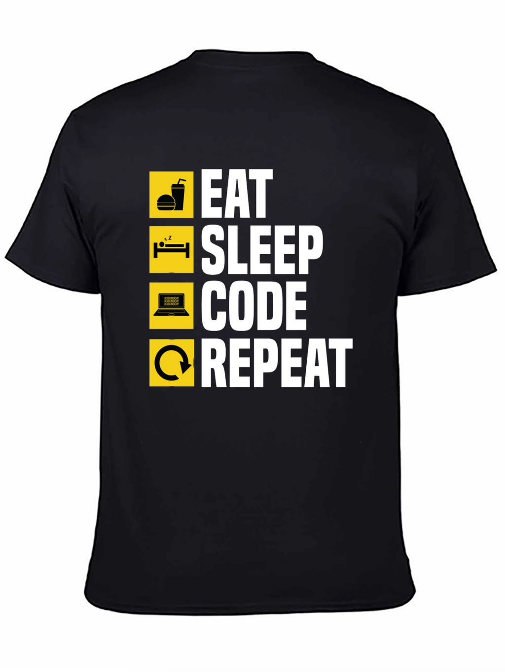 Eat Sleep Code Repeat Graphic T-Shirt