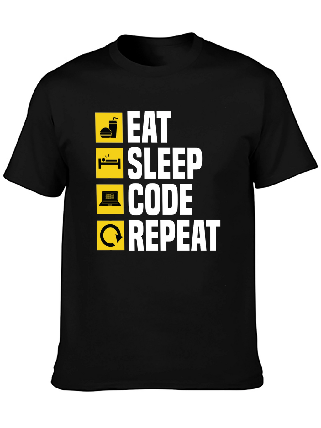Eat Sleep Code Repeat Graphic T-Shirt