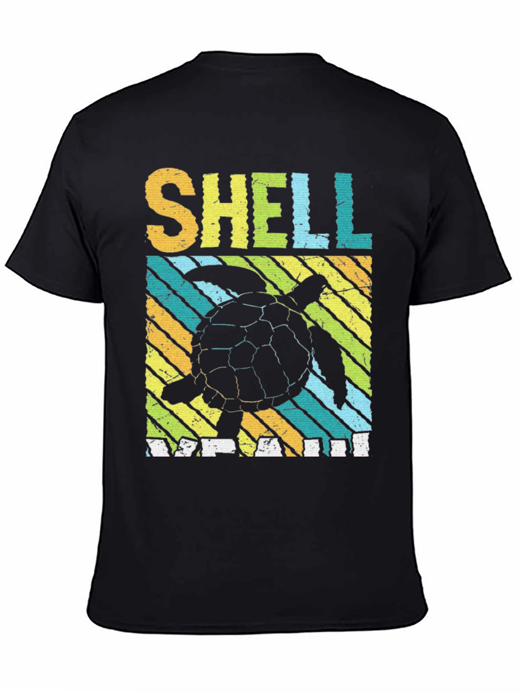 Shell Yeah Turtle T-Shirt - Relaxed Fit Black Tee