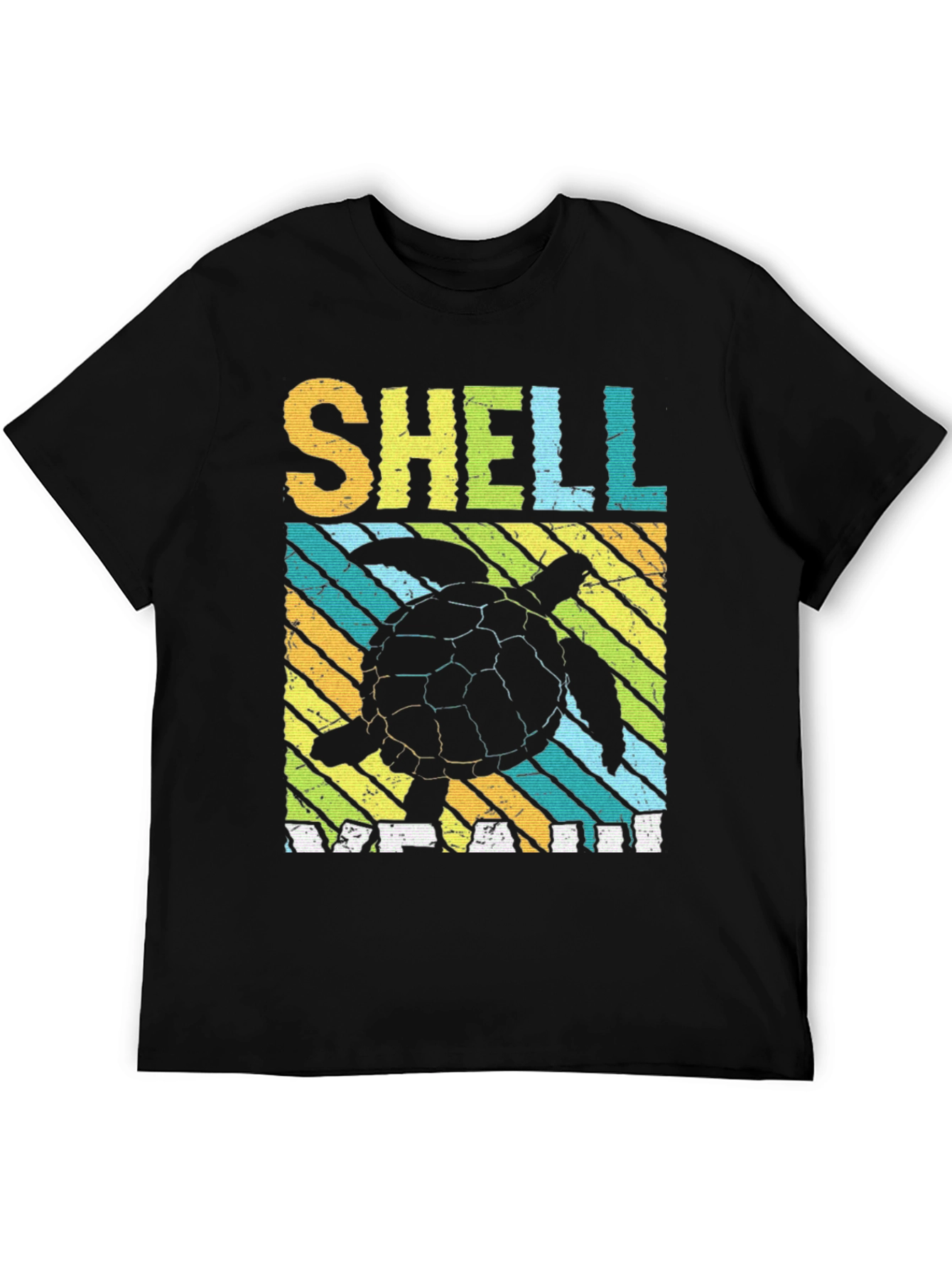 Shell Yeah Turtle T-Shirt - Relaxed Fit Black Tee