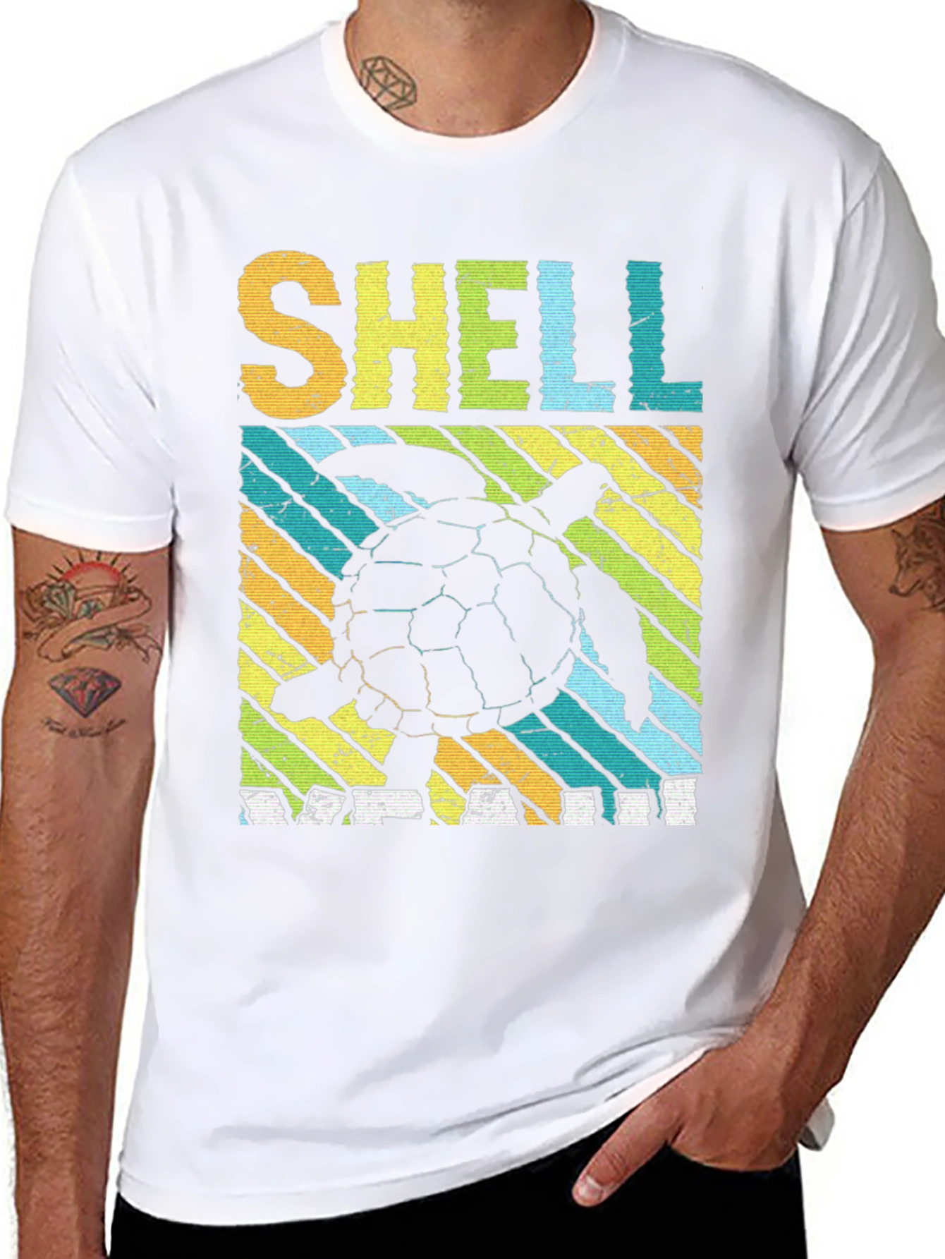 Shell Yeah Turtle T-Shirt - Relaxed Fit Black Tee