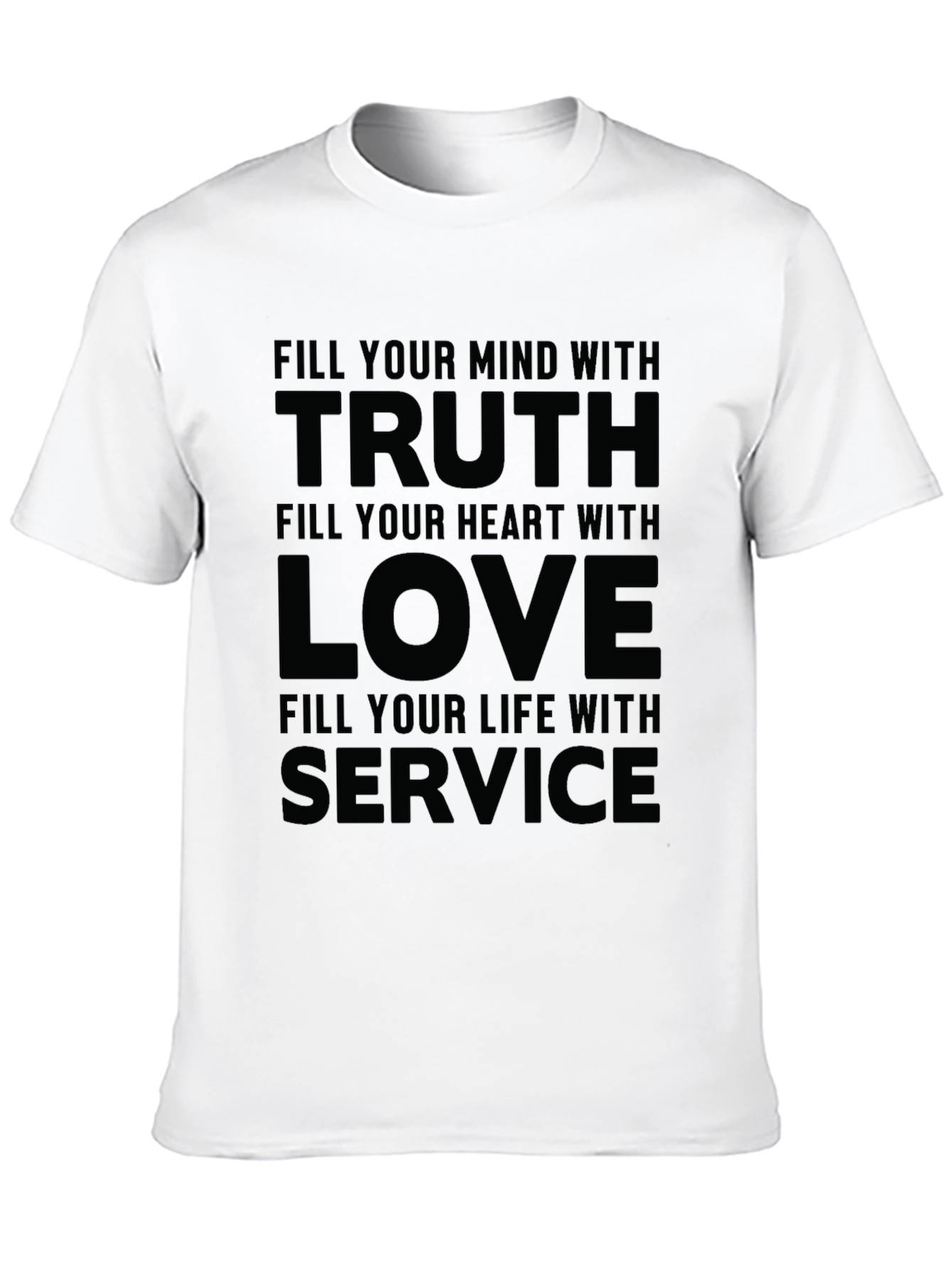 Truth Love Service Graphic T-Shirt