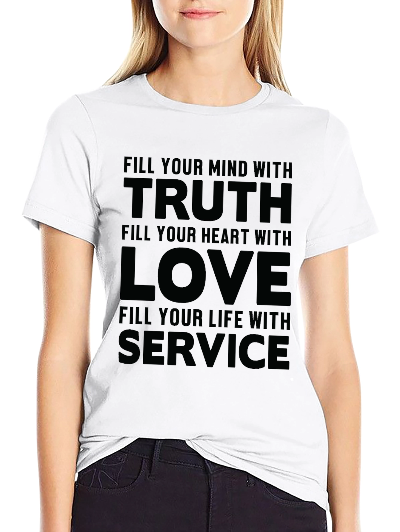 Truth Love Service Graphic T-Shirt