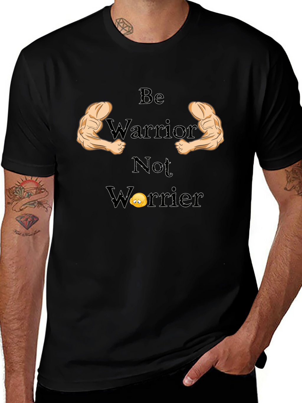 Be Warrior Not Worrier Graphic T-Shirt