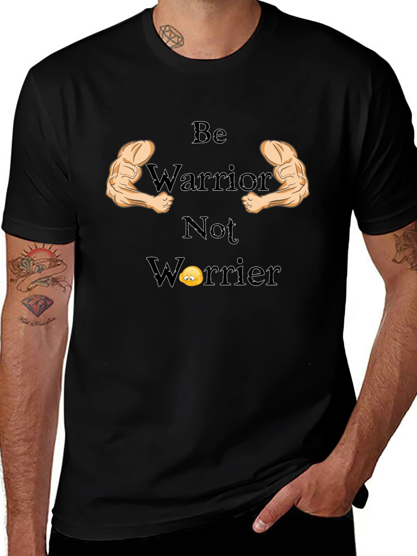 Be Warrior Not Worrier Graphic T-Shirt