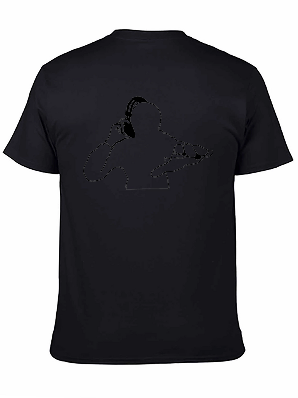 DJ Silhouette Black T-Shirt - Modern Music Lovers Tee