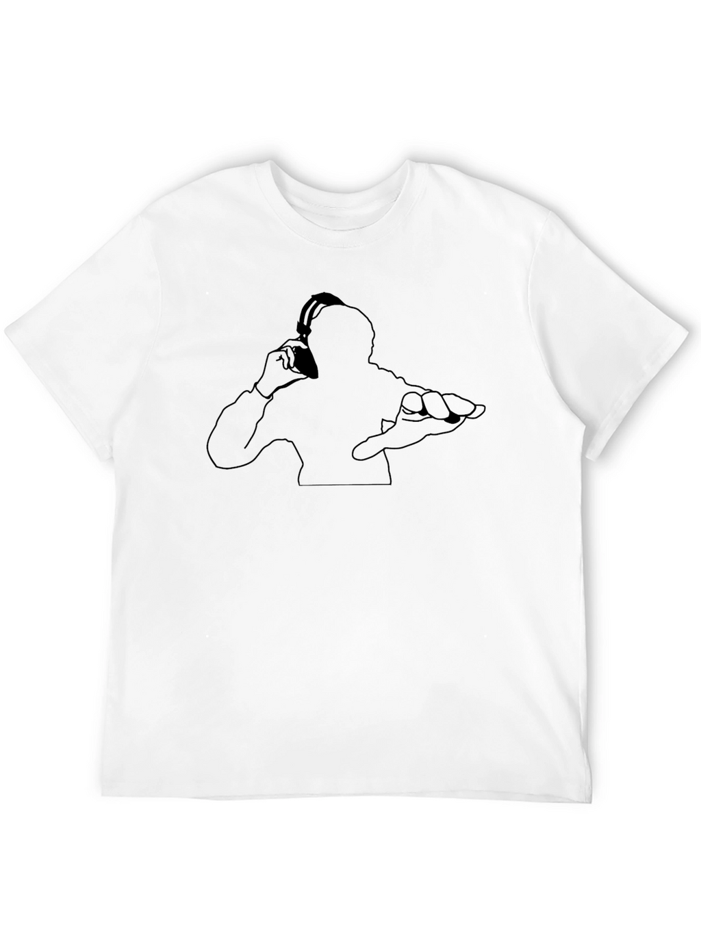 DJ Silhouette Black T-Shirt - Modern Music Lovers Tee