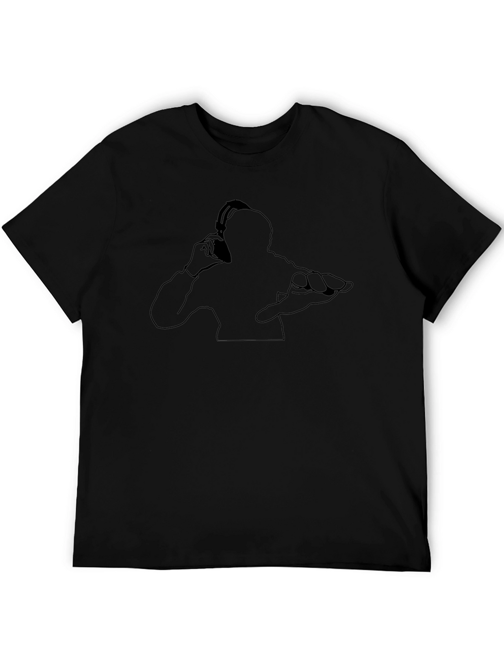 DJ Silhouette Black T-Shirt - Modern Music Lovers Tee
