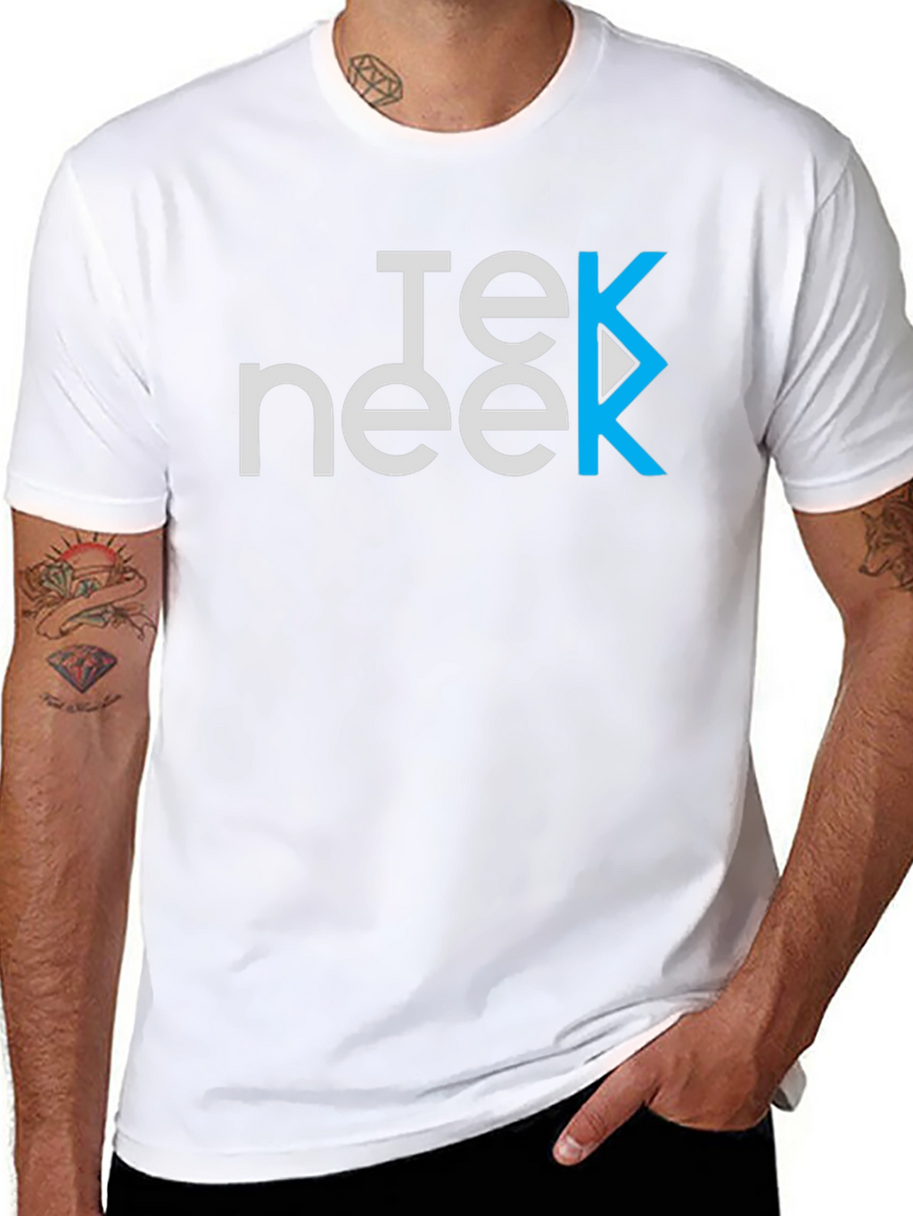 Teeneek Black Graphic T-Shirt