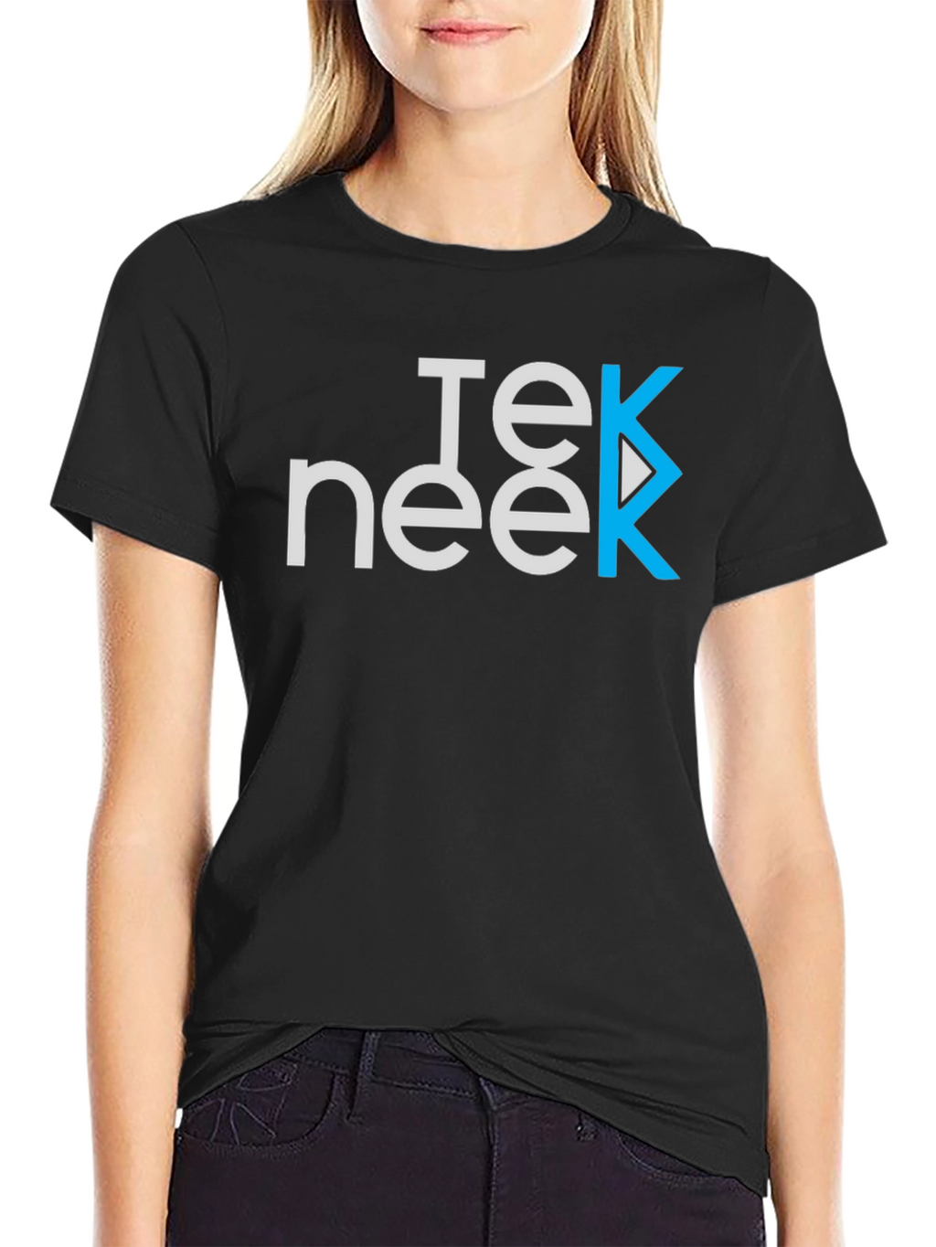 Teeneek Black Graphic T-Shirt