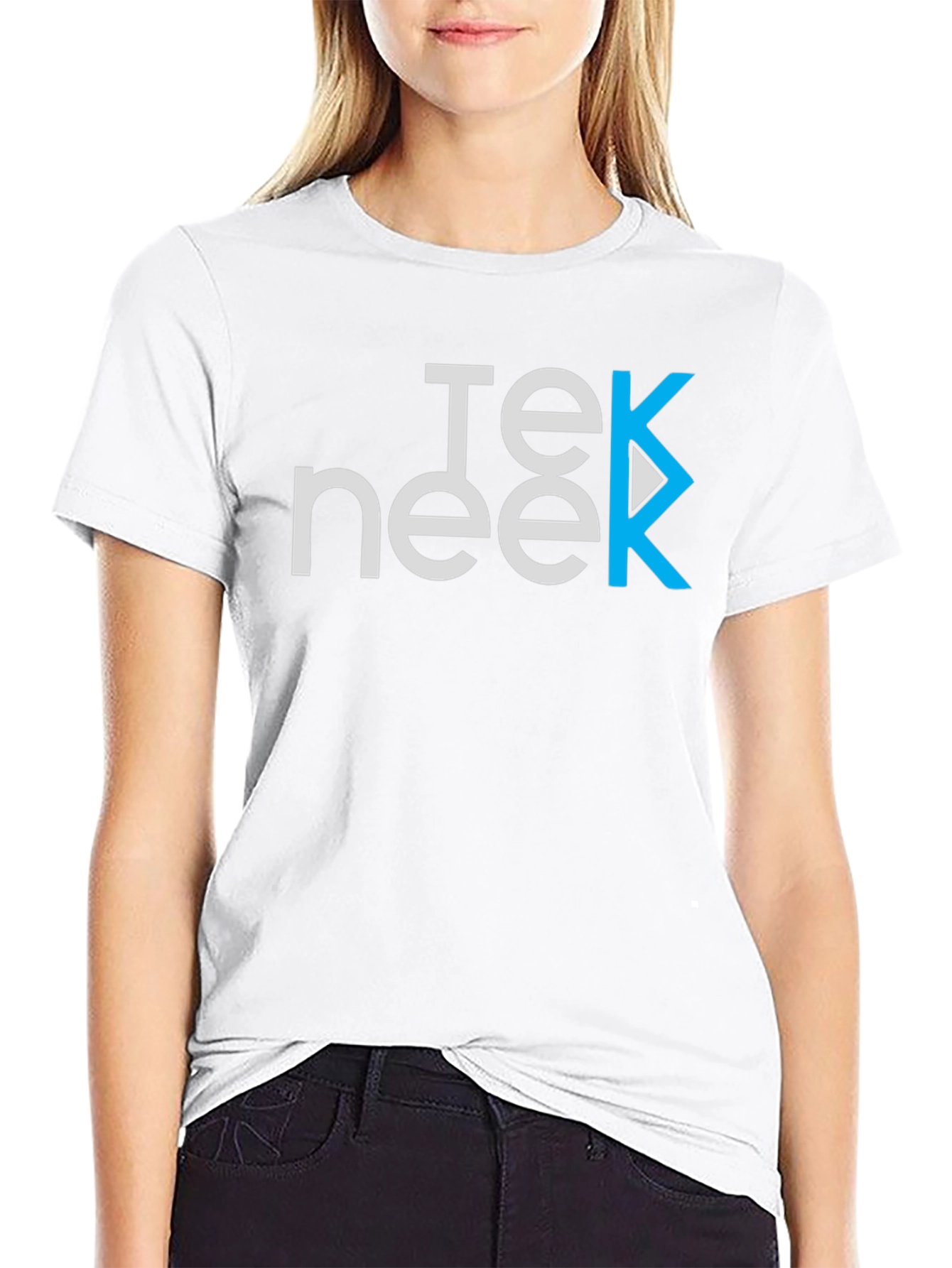Teeneek Black Graphic T-Shirt