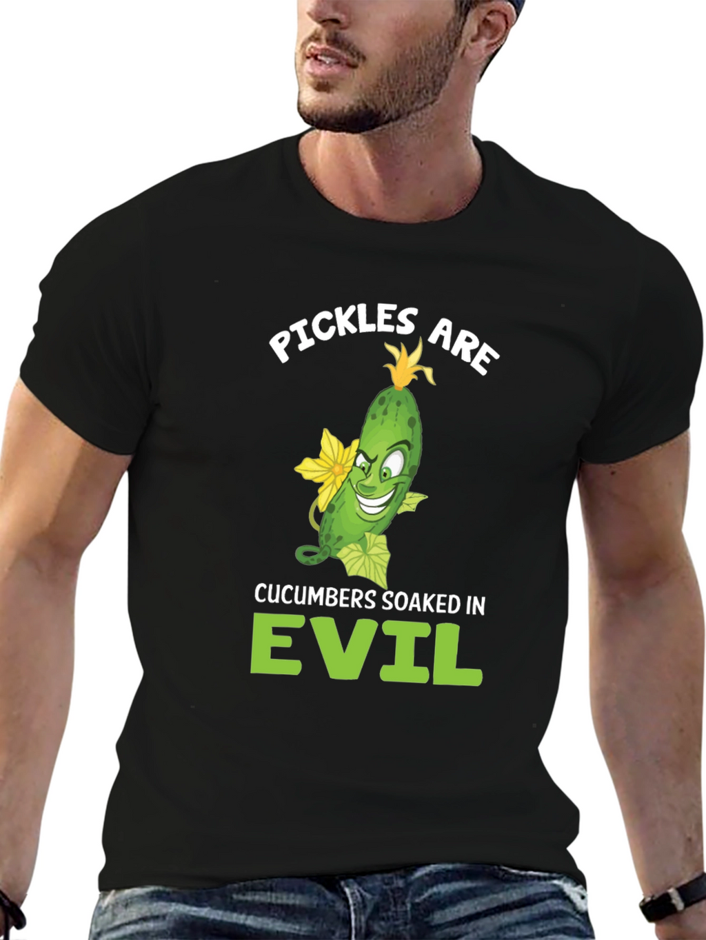 Pickles are Evil T-Shirt - Funny Food Humor