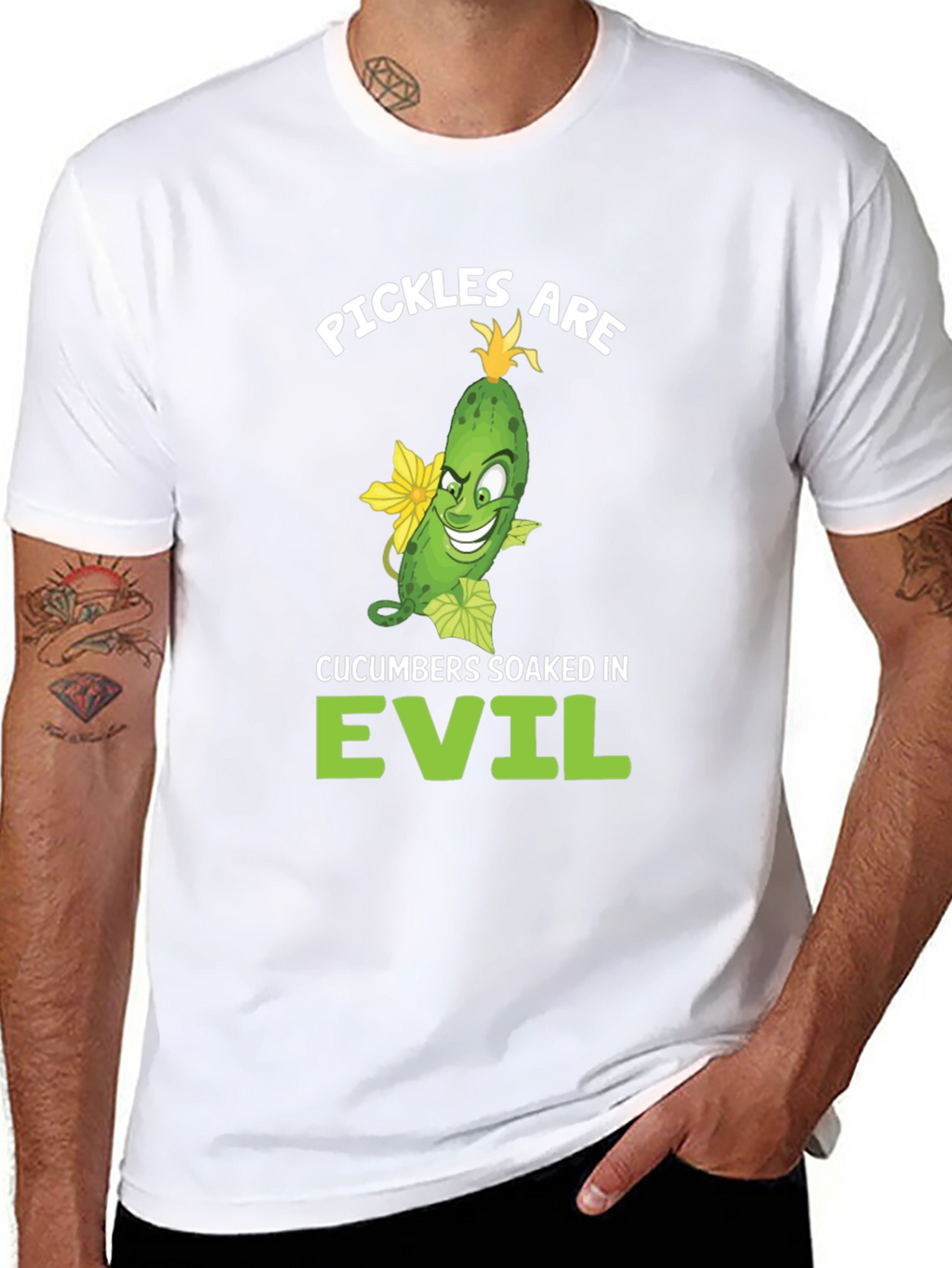 Pickles are Evil T-Shirt - Funny Food Humor