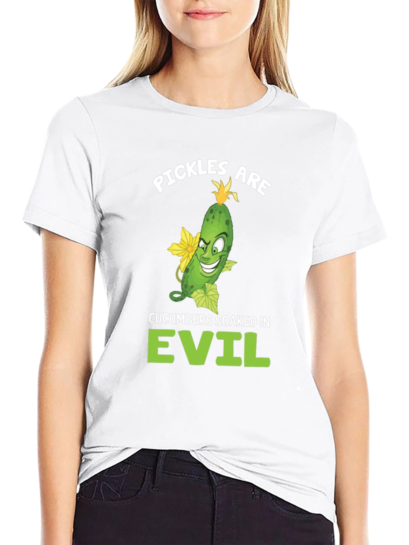 Pickles are Evil T-Shirt - Funny Food Humor