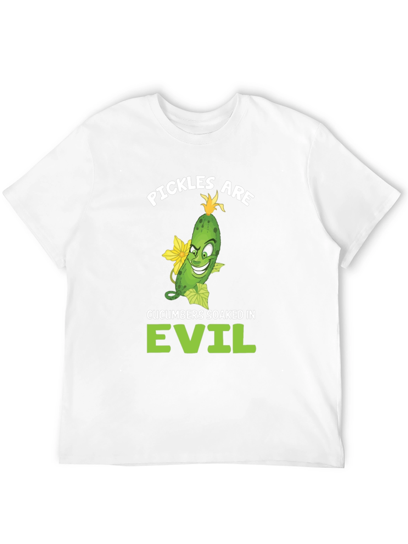 Pickles are Evil T-Shirt - Funny Food Humor