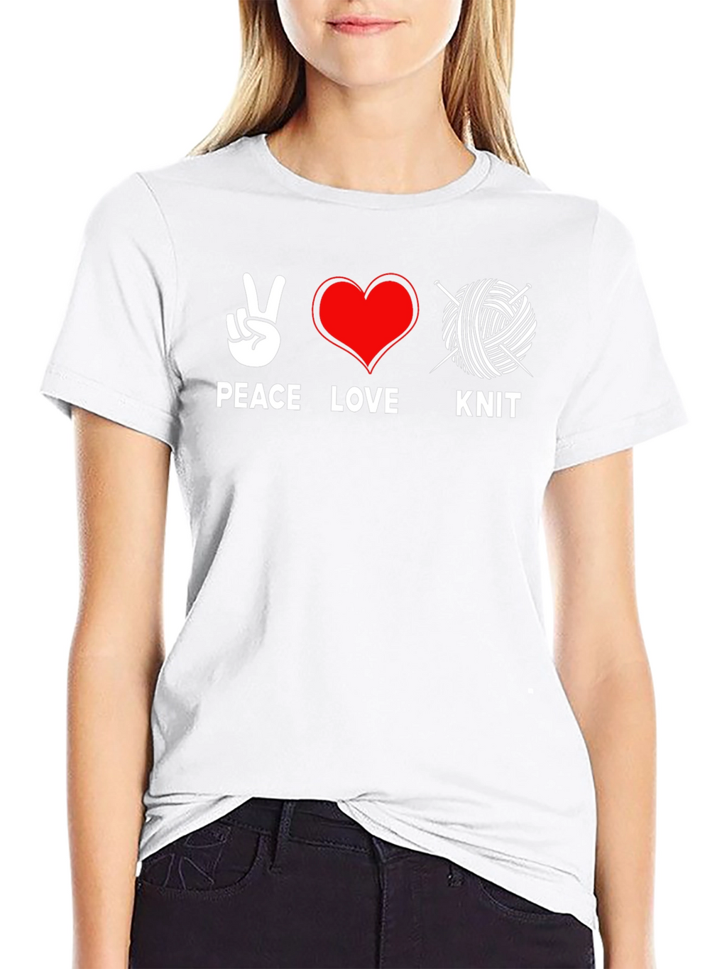 Peace Love Knit T-Shirt