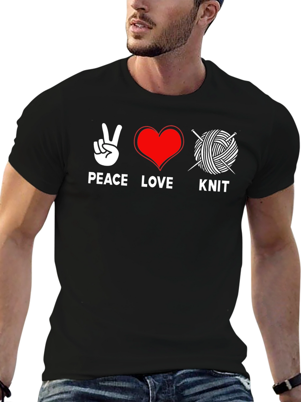 Peace Love Knit T-Shirt