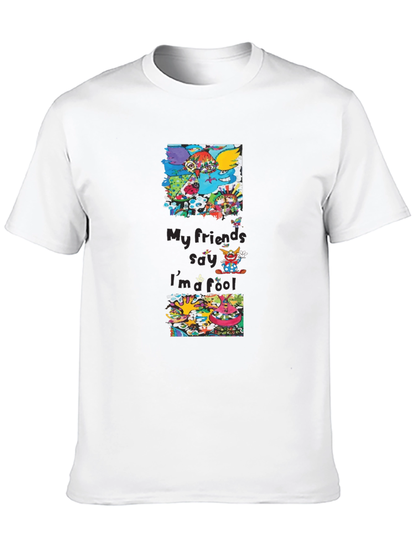 Cartoon Character Graphic Print Black T-Shirt
