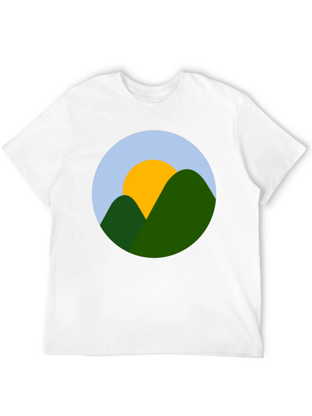 Mountain Sun Graphic Black T-Shirt