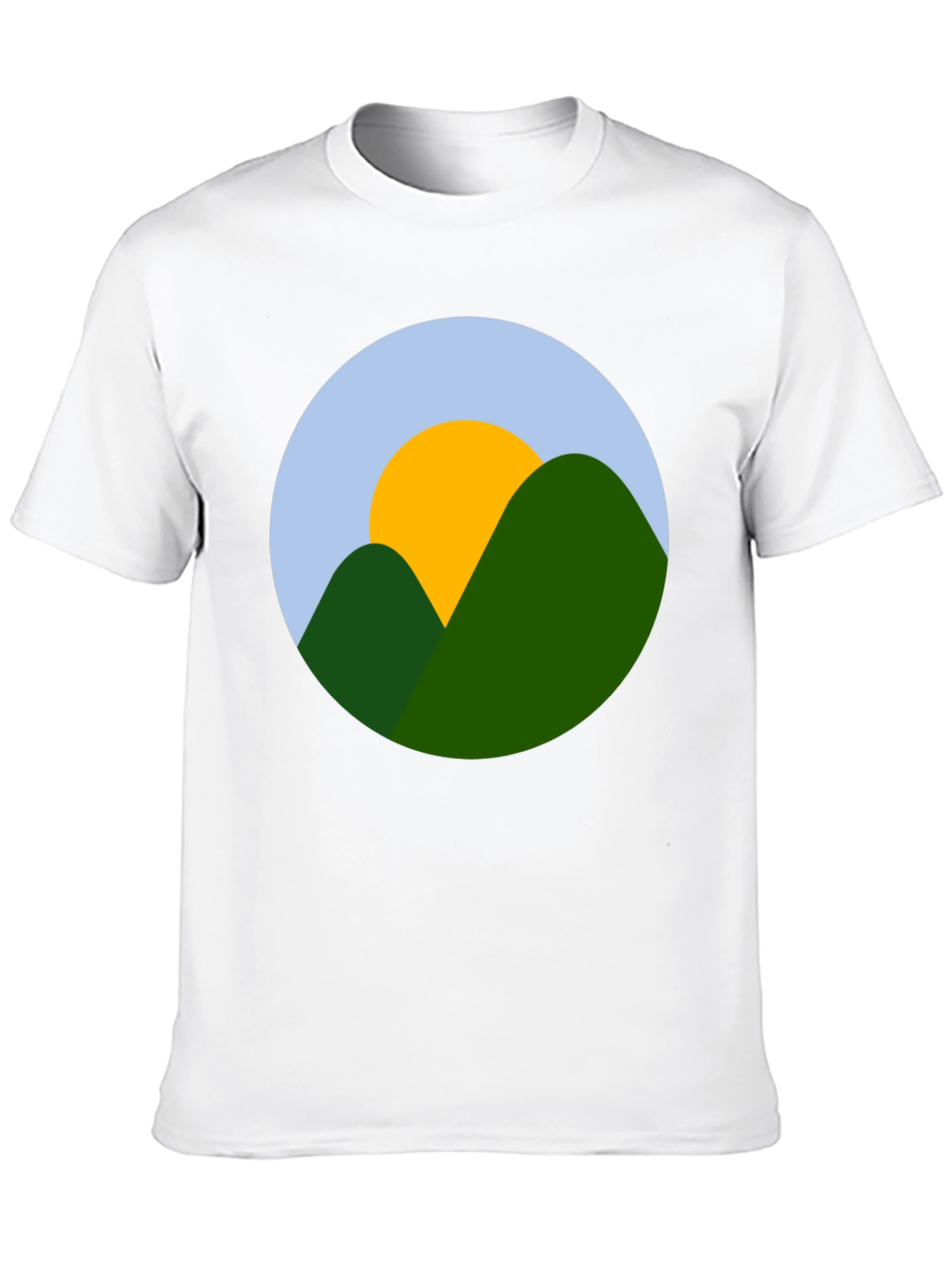 Mountain Sun Graphic Black T-Shirt