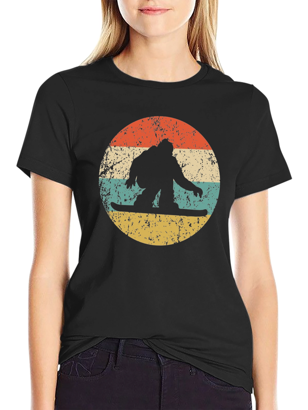 Retro Snowboarder Graphic T-Shirt