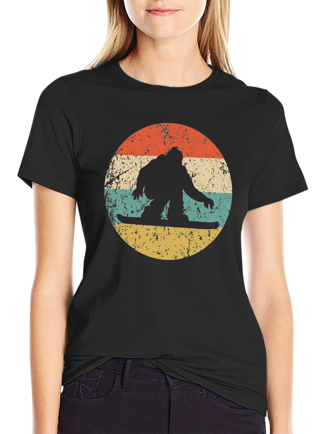 Retro Snowboarder Graphic T-Shirt