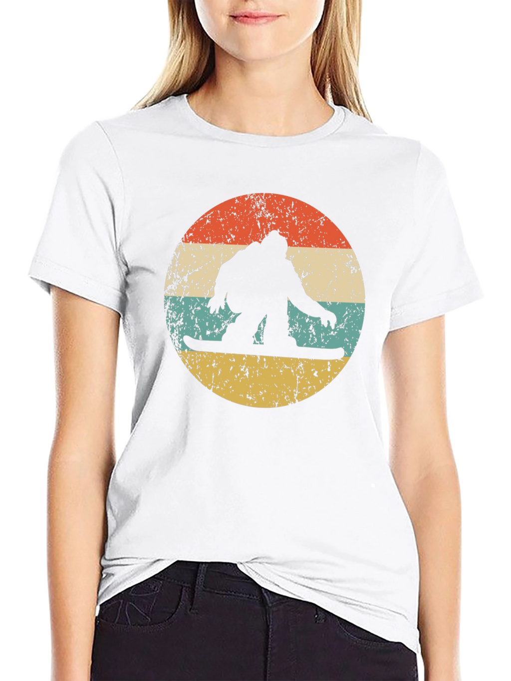 Retro Snowboarder Graphic T-Shirt