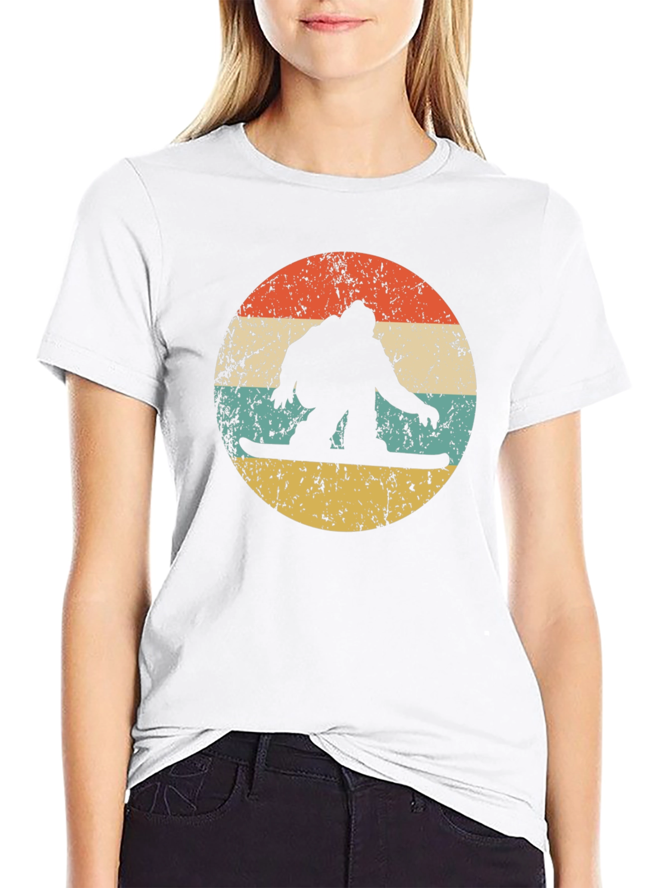 Retro Snowboarder Graphic T-Shirt