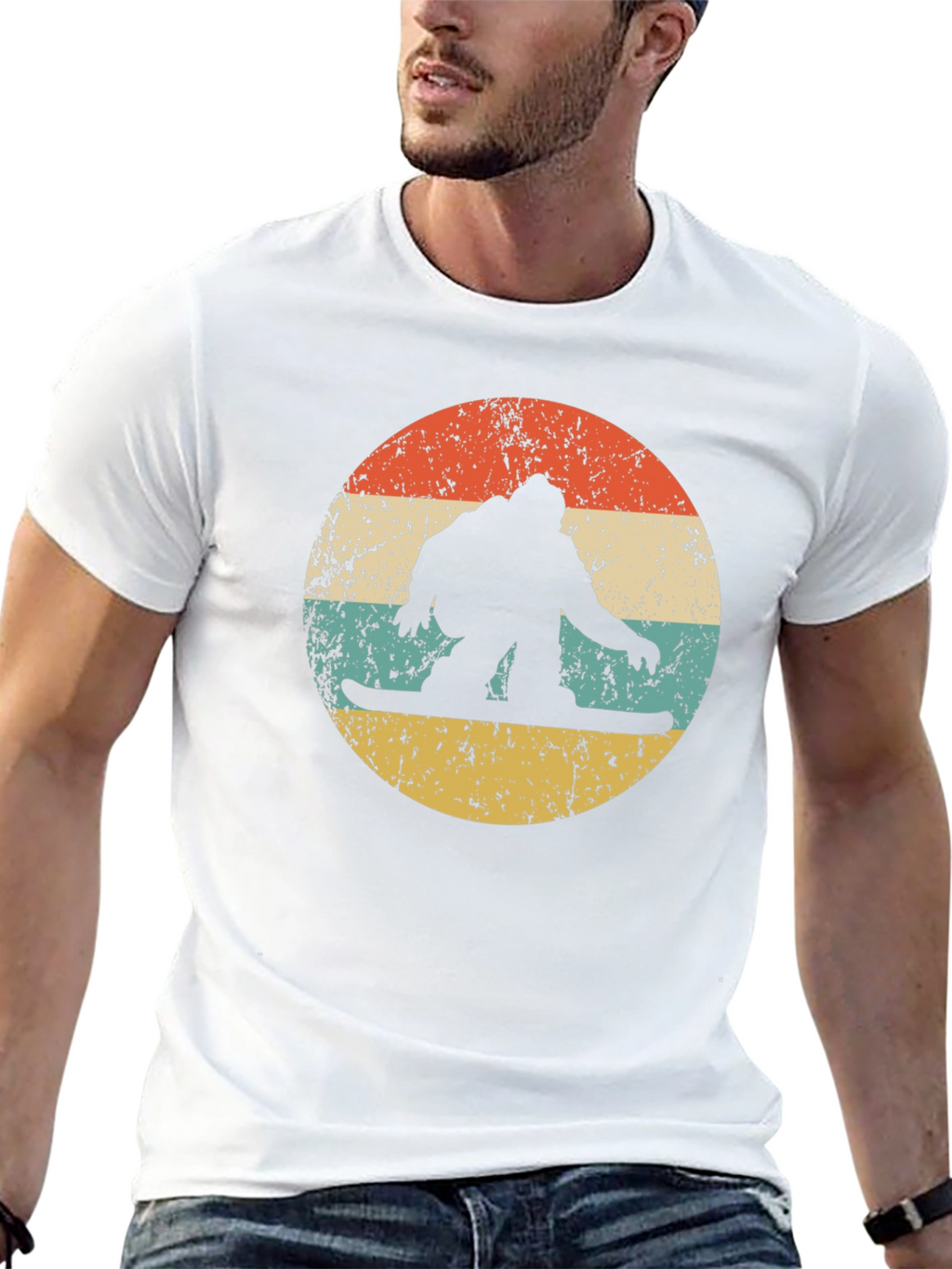 Retro Snowboarder Graphic T-Shirt