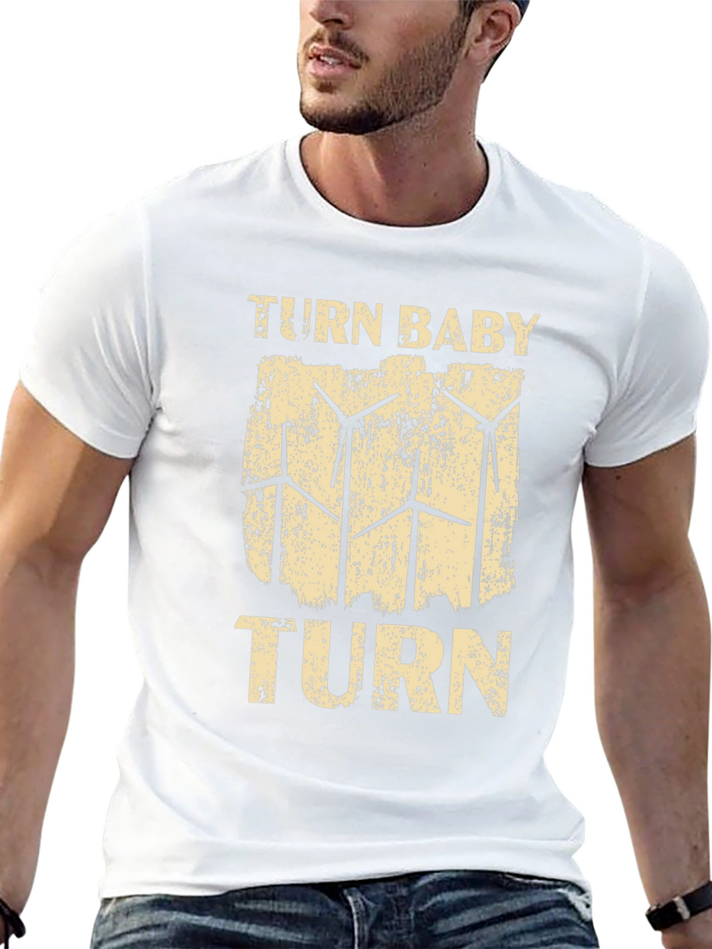Turn Baby Turn Wind Turbine Graphic Tee
