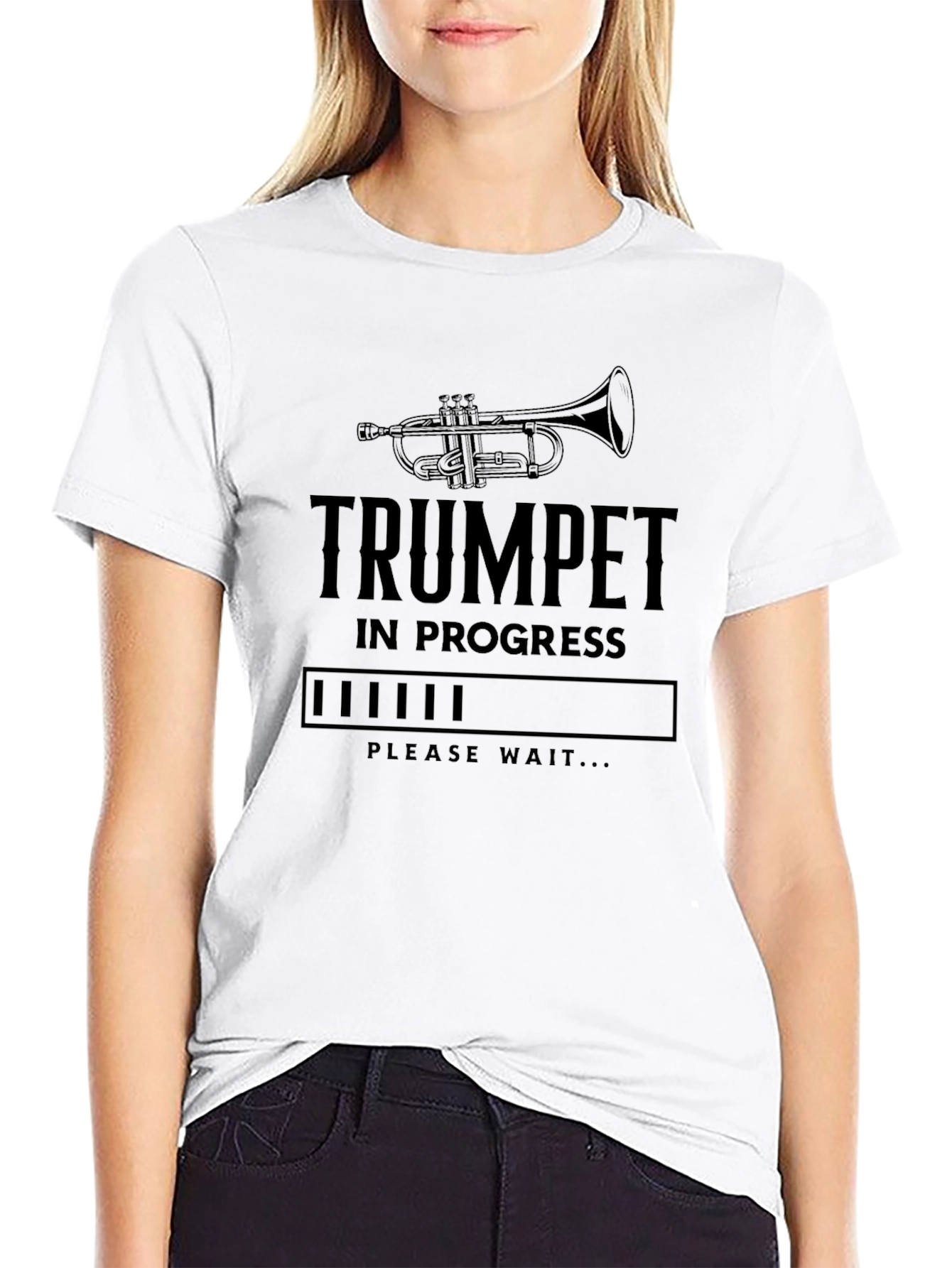Trumpet in Progress T-Shirt - Musician Humor Tee