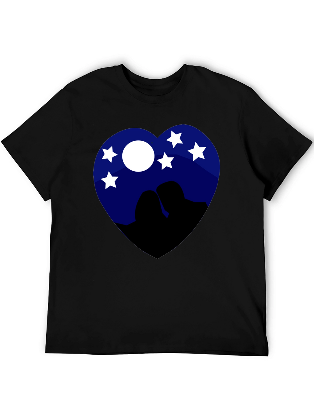 Heart Night Sky Couple Tee