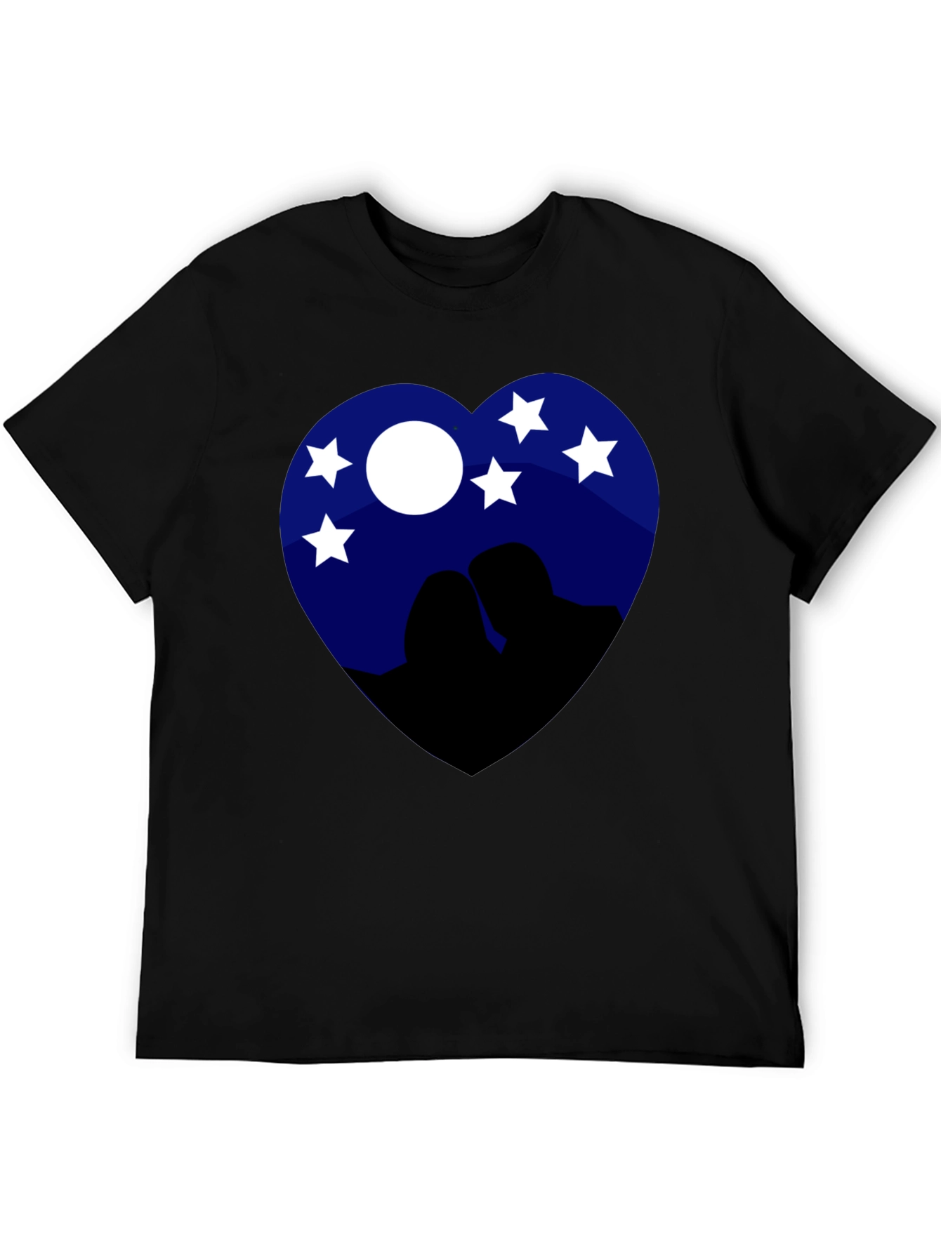 Heart Night Sky Couple Tee