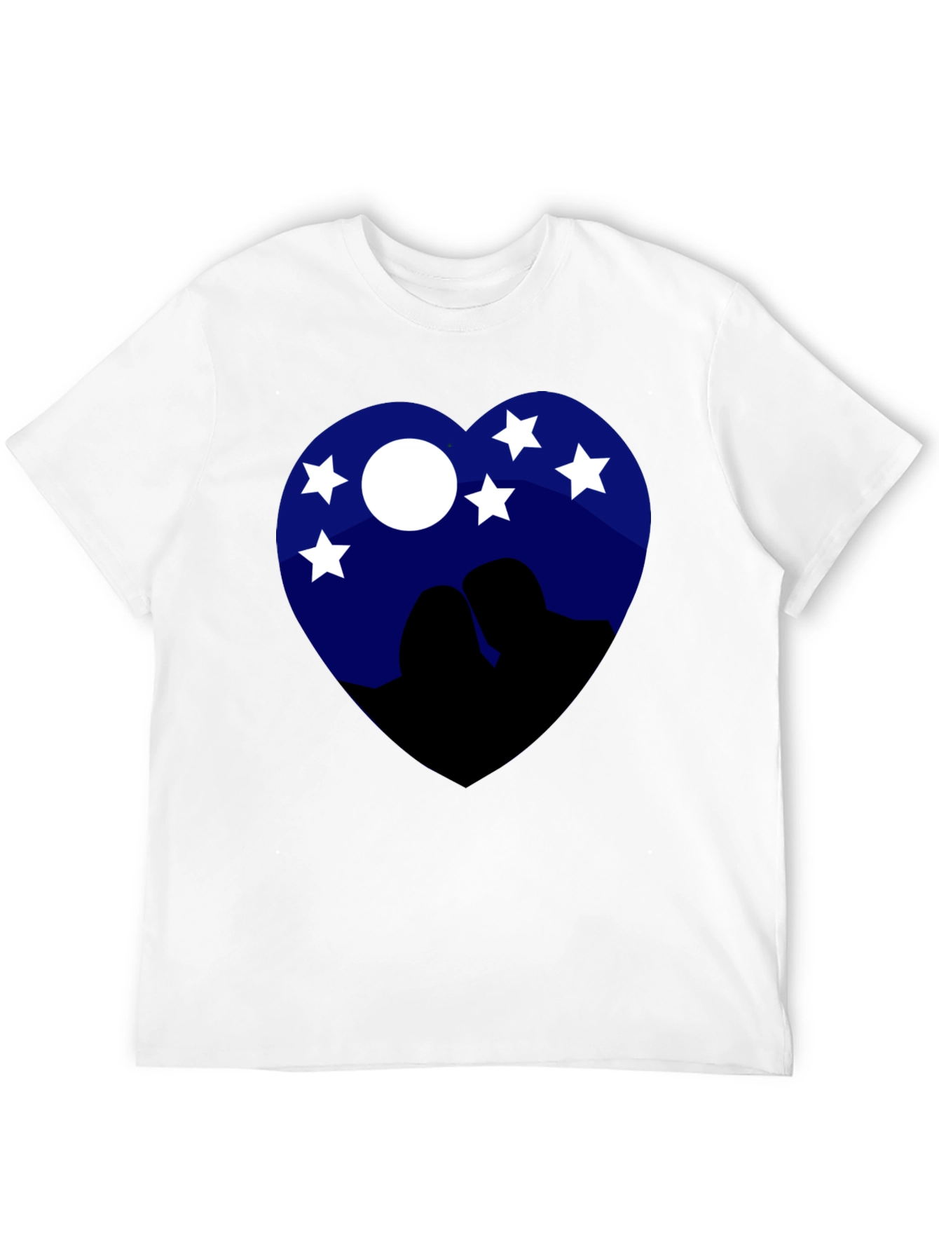 Heart Night Sky Couple Tee