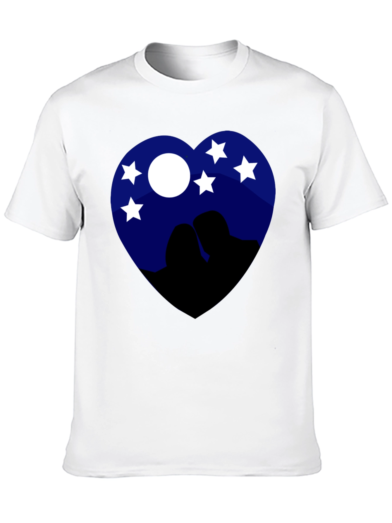 Heart Night Sky Couple Tee