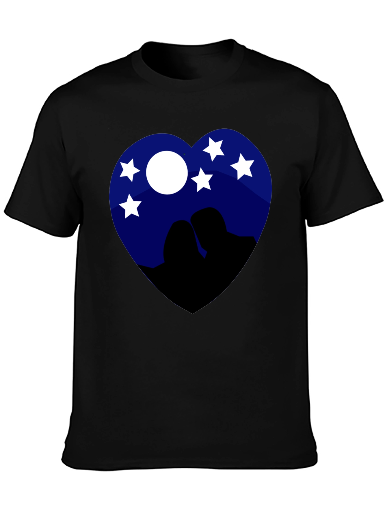 Heart Night Sky Couple Tee
