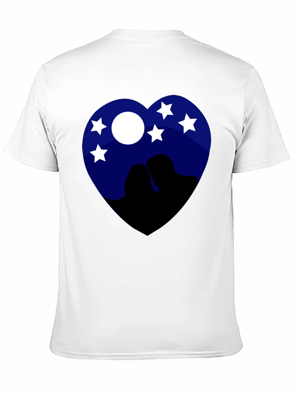 Heart Night Sky Couple Tee