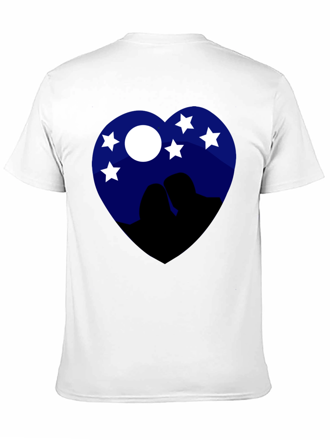 Heart Night Sky Couple Tee