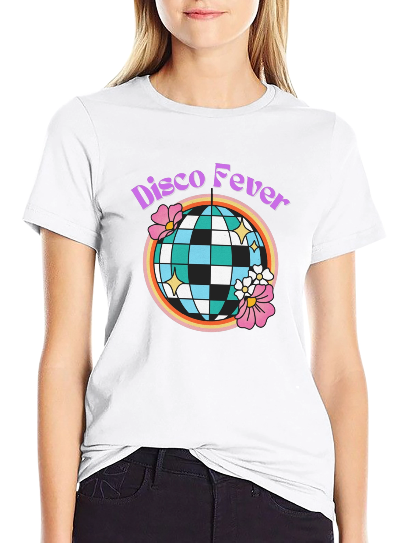 Disco Fever Graphic Tee - Retro Party Shirt