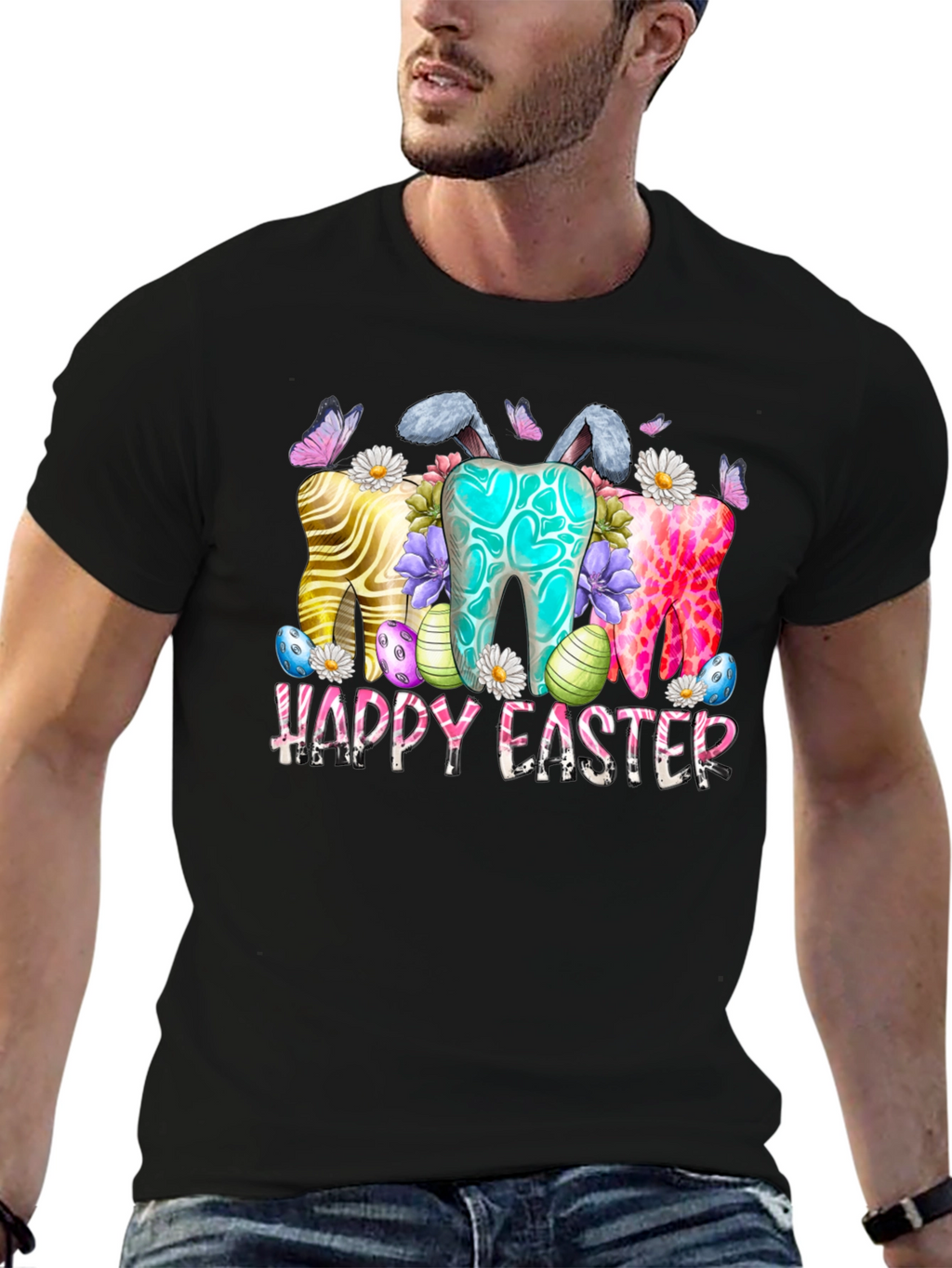 Happy Easter Teeth Bunny Shirt